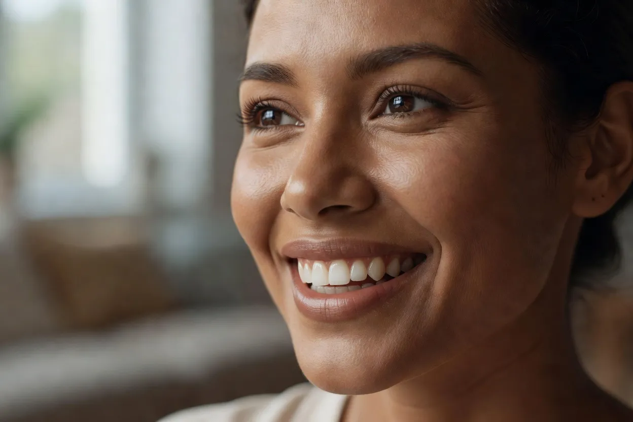 Gros plan sur des micro-expressions faciales lors d’une interaction sociale