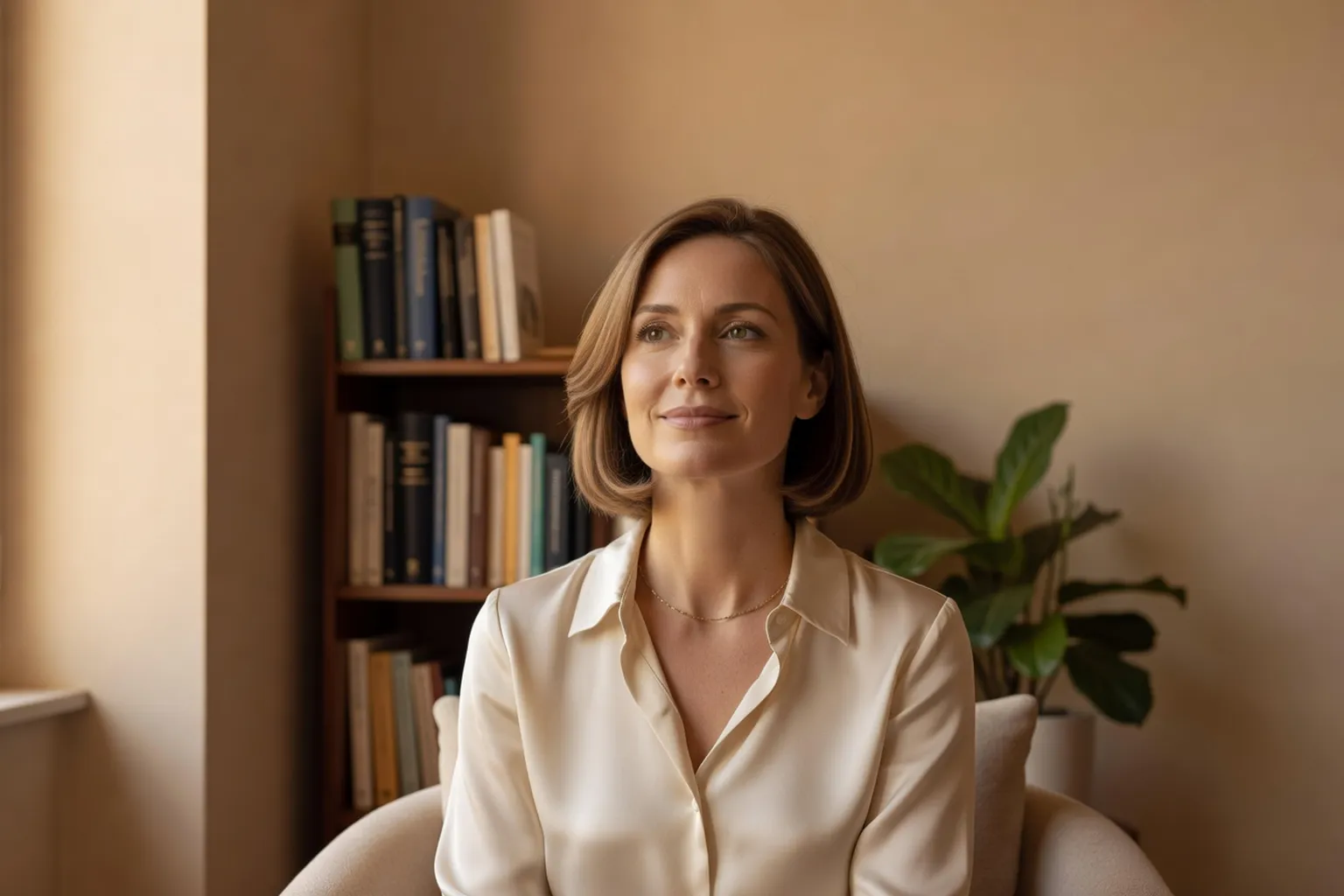 Camille Roussel, sexothérapeute, dans son cabinet à Lyon